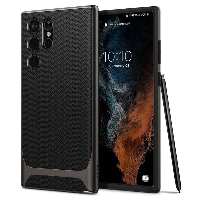 Pouzdro SPIGEN Galaxy S22 Ultra Neo Hybrid Gunmetal Black Case