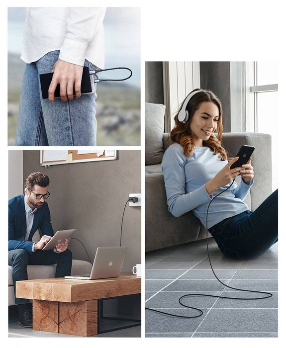 Ugreen kabel MFI kabel (Vyrobeno pro iPhone) USB Typ C - Lightning 3 A 1 m černý (US304 60759)