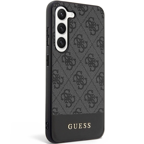 Case Guess GUHCS23SG4GLGR S23 S911 black/black hardcase 4G Stripe Collection Case