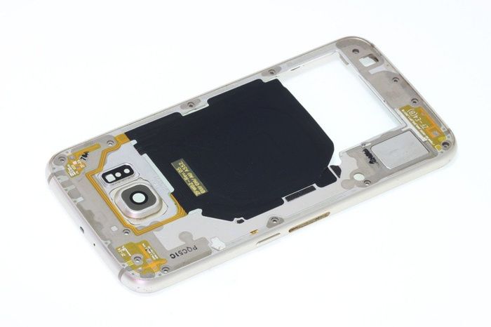 Cadre du corps de l'étui SAMSUNG Galaxy S6 Gold Platinium Grade B