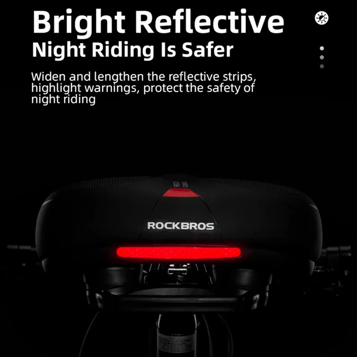 Rockbros AQ-6090R Fahrradsattel – Schwarz und Rot