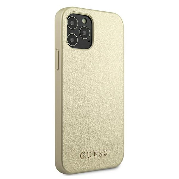 Cover gUESS Apple iPhone 12 Pro Max Iridescent GUHCP12LIGLGO Oro Hardcase