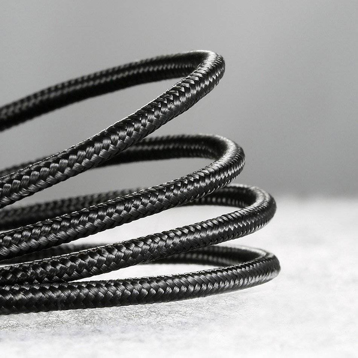 Baseus Cafule Cable Durable Nylon Braided Wire USB / USB-C QC3.0 2A 3M black-gray (CATKLF-UG1)