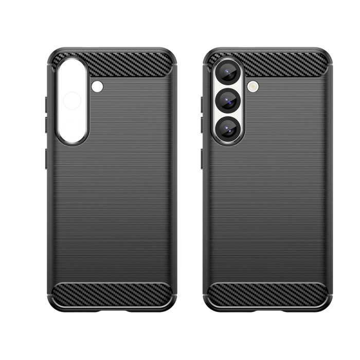 Carbon Case Flexible Silicone for Xiaomi Poco M7 5G - Black