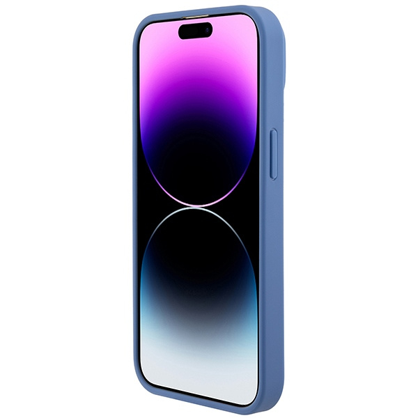 Funda Guess GUHCP15SP4TDSCPB iPhone 15 6.1" azul/azul durocase Crossbody 4G Metal Logo Case