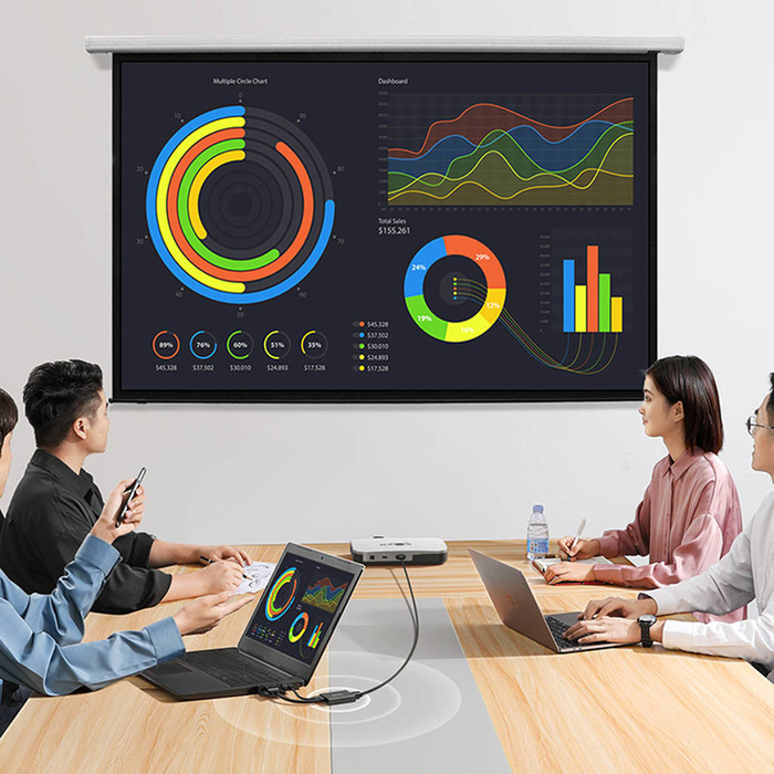 Cable adaptador Ugreen cable VGA (macho) - HDMI (hembra) 0,15m negro (CM513)