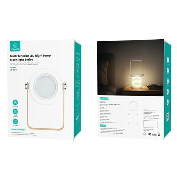 USAMS Multifunctional LED night light white/white ZB249YH01 (US-ZB249)