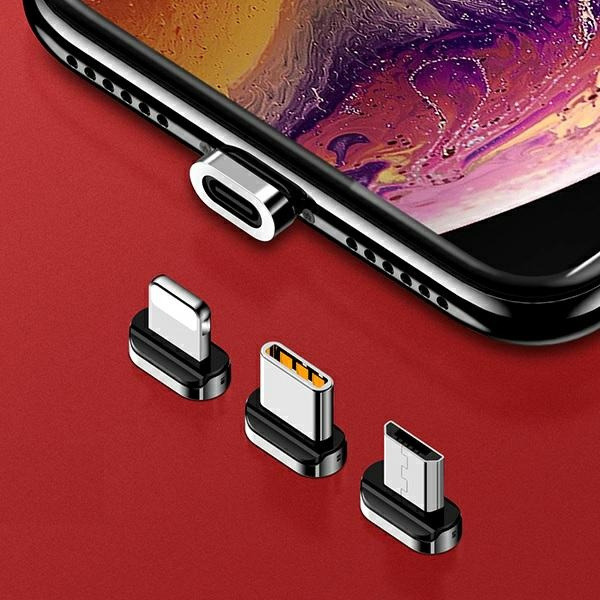 Magnetic Adapter USAMS Apple Lightning U28 Bulk SJ325LNTA Silver