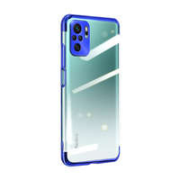 Cover in gel con cover metallizzata Clear Color per Xiaomi Redmi Note 10 5G / Poco M3 Pro blu