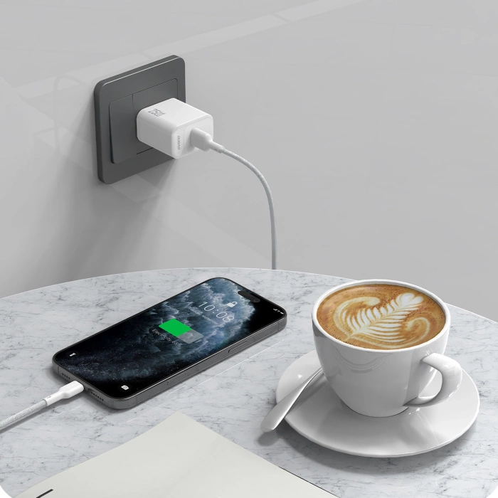 Dudao L9T 5A USB-A - USB-C Kabel 1m - Weiß