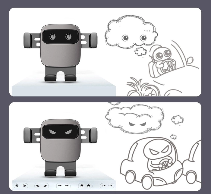 Supporto da auto a gravità Baseus Cube per la presa d&#39;aria della griglia di ventilazione per il telefono nero (SUYL-FK01)