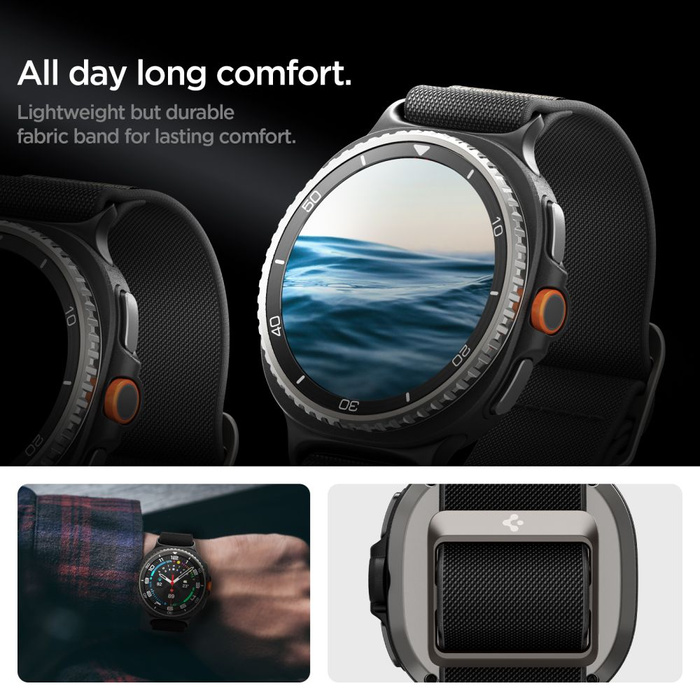 Spigen LITE FIT SAMSUNG Galaxy Watch 8 / CLASSIC (40 / 44 / 46 MM) BLACK