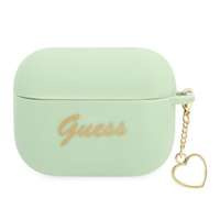 Case GUESS Apple AirPods Pro Cover Silicone Charm Heart Collection Green Case