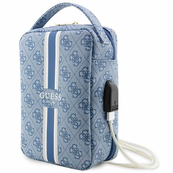 Bolso Guess GUHBP4RPSB Organizador azul/azul 4G Rayas estampadas