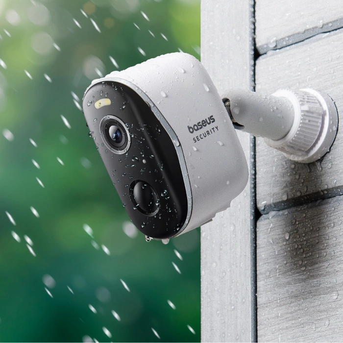 Baseus Security N1 2K Außenüberwachungsset (2 Kameras) – Weiß