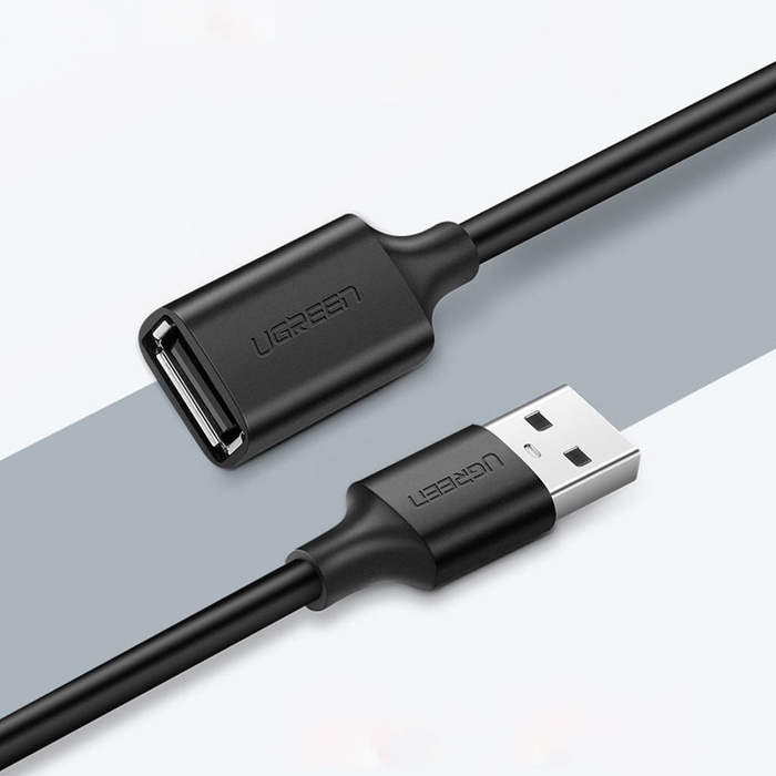 Ugreen prodlužovací kabel USB (samec) - USB (samice) 2.0 480 Mbps 3 m černý (US103)