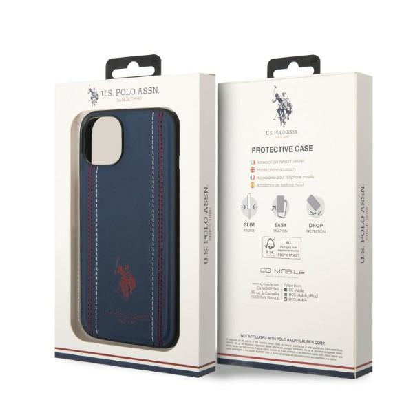 US Polo USHCP14SPFAV iPhone 14 6.1" navy/navy blau Ledernaht