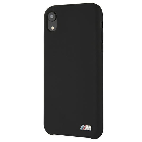 Case BMW BMHCI61MSILBK iPhone Xr black/black hardcase Silicone M Collection