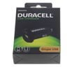Töltő USB autós Duracell 2.4A univerzális Apple Samsung Nokia Sony Samsung Nokia Sony