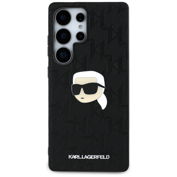 Etui Karl Lagerfeld Leather Monogram Pin  Logo Karl Head do Samsung Galaxy S25 Ultra czarny