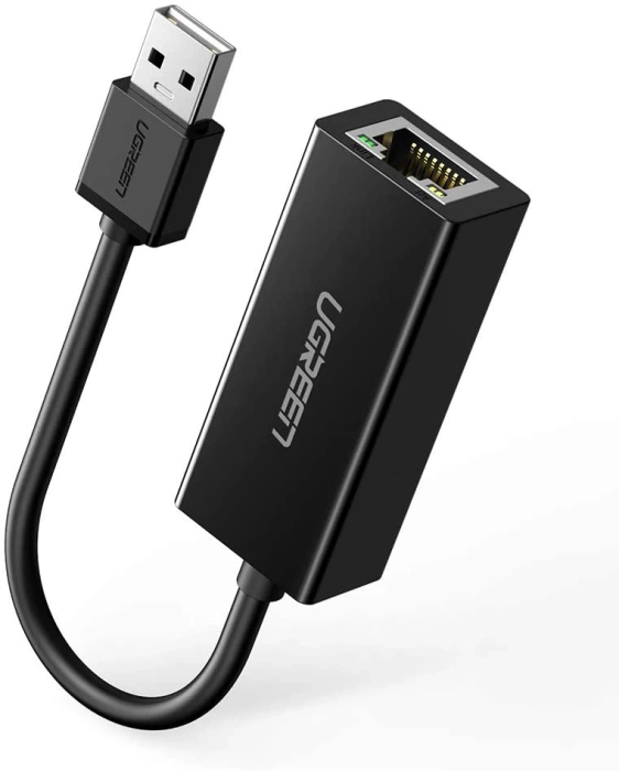 Ugreen externe Netzwerkkarte RJ45 - USB 2.0 100 Mbit/s Ethernet schwarz (CR110 20254)