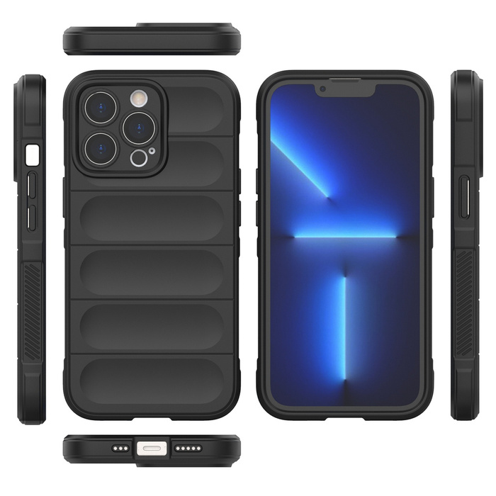 Magic Shield Case case for iPhone 13 Pro flexible armored case dark blue