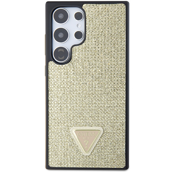 Etui Guess GUHCS24LHDGPPD S24 Ultra S928 złoty/gold hardcase Rhinestone Triangle Case