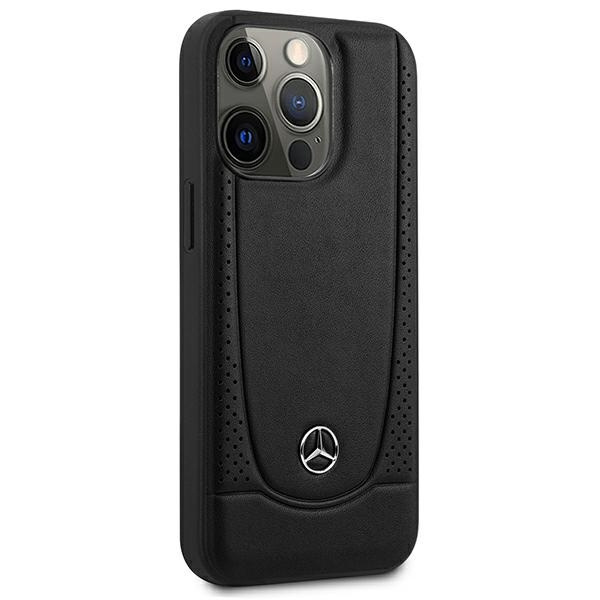 Etui Mercedes MEHCP15LARMBK iPhone 15 Pro 6.1" czarny/black hardcase Leather Urban Case