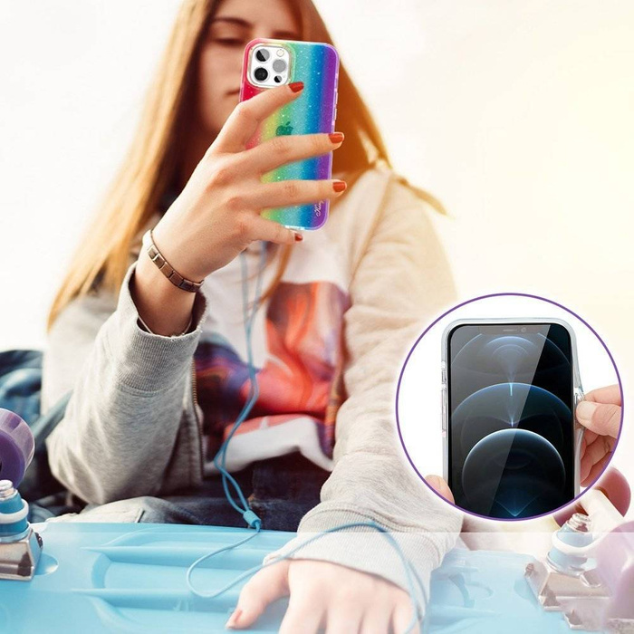 Kingxbar Ombre Hülle iPhone 12 Pro Max mehrfarbig