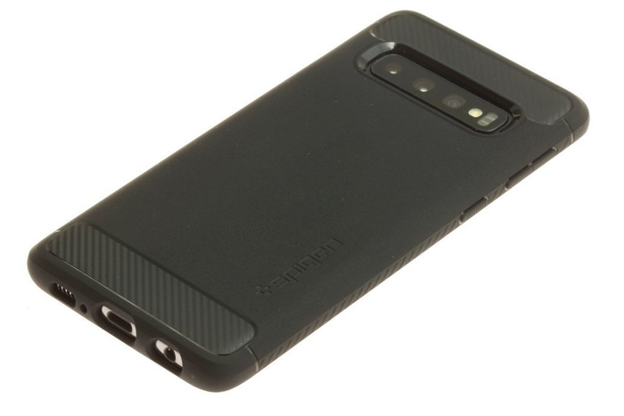 SPIGEN Galaxy S10 Rugged Armor Samsung Schwarzes Hülle