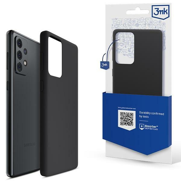 3mk Silicone Case Sam A52 4G/5G A52s 5G noir/noir
