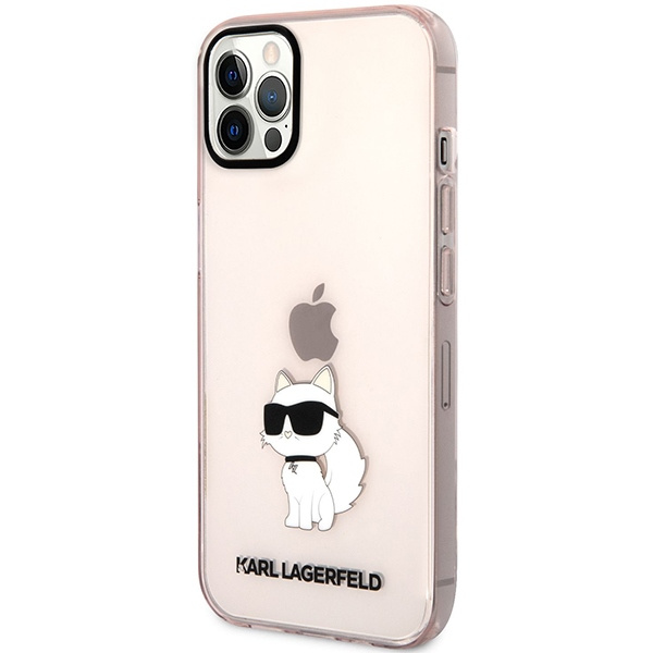 Hülle Karl Lagerfeld KLHCP12MHNCHTCP iPhone 12 /12 Pro 6.1" rosa/rosa hartcase Ikonik Choupette Case