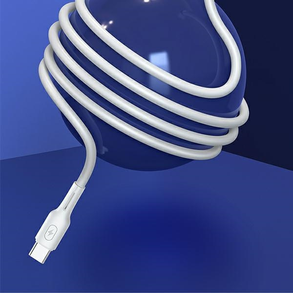  USAMS USB-C  Lightining U43 30W PD 1.2m Blanco