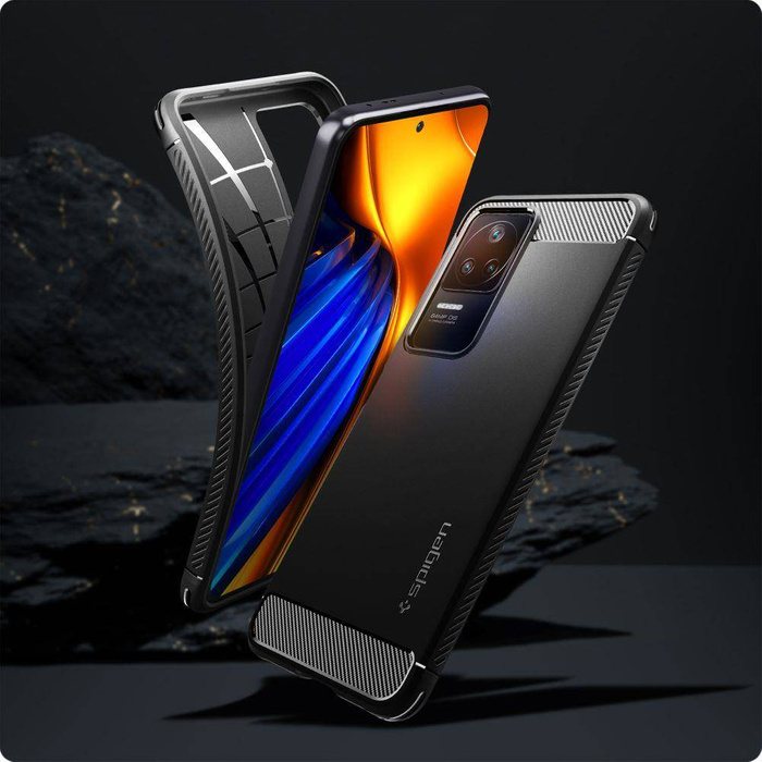 Spigen Rugged Armor XIAOMI POCO F4 MATTE SCHWARZ