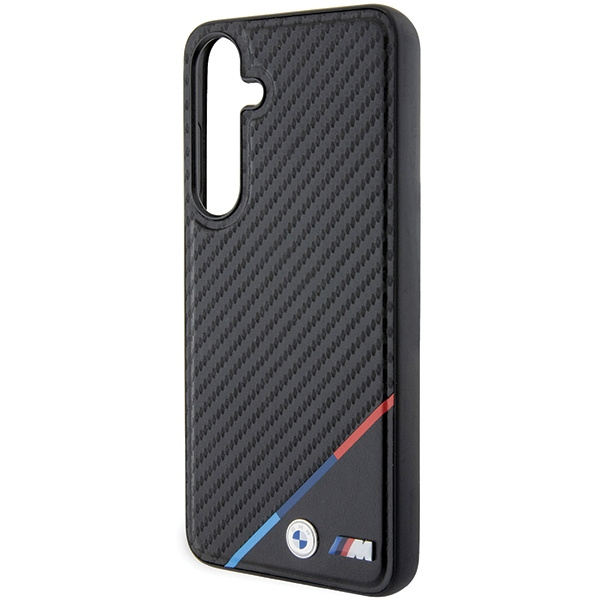 Cover BMW BMHMS24S23PUDTK S24 S921 nero/nerocase Carbon Tricolor Line MagSafe Case