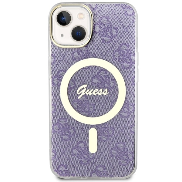Funda Guess GUHMP14SH4STU iPhone 14 6.1" púrpura/morado durocase 4G MagSafe Case
