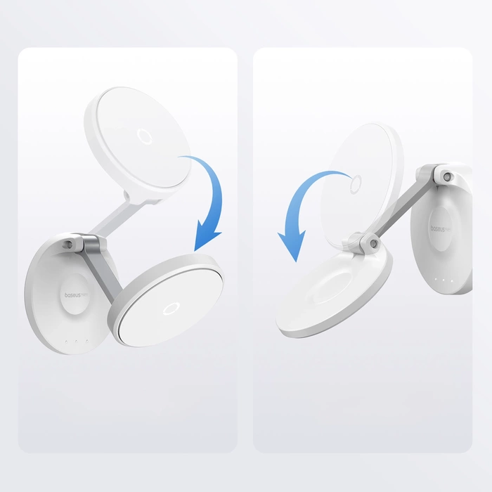 Magnetic Desktop Phone Stand Baseus MagPro self-adhesive (white)
