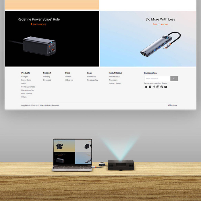 Baseus Lite Series zásuvkový adaptér HDMI na VGA + mini jack 3,5 mm / micro USB napájecí zdroj bílý (WKQX010102)