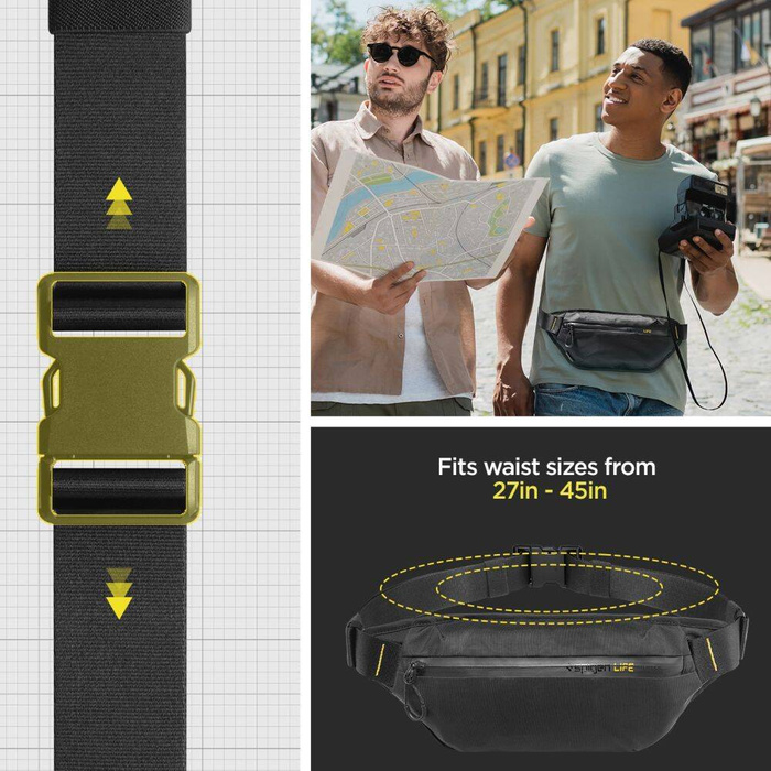 Funda Spigen KD411 RIÑONERA KLASDEN NEGRA