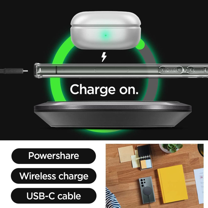 Coque Spigen Ultra Hybrid Onetap Ring MagSafe Galaxy S23 Ultra Black Case