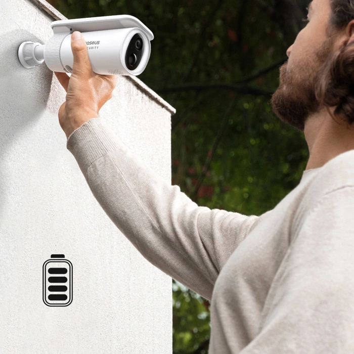 Baseus Security S1 2K Außenkamera – Weiß