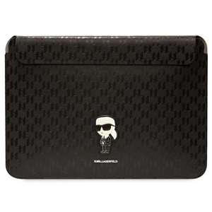 Funda Karl Lagerfeld KLCS14SAKHPKK 14" negro/negro Monograma Saffiano Ikonik