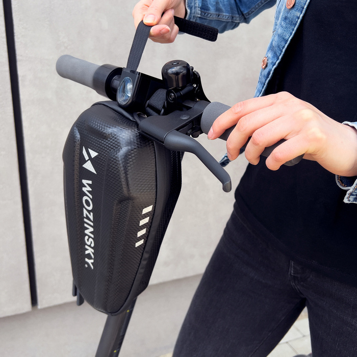 Wozinsky Waterproof Electric Scooter Handlebar Bag 3L black (WSB4BK)
