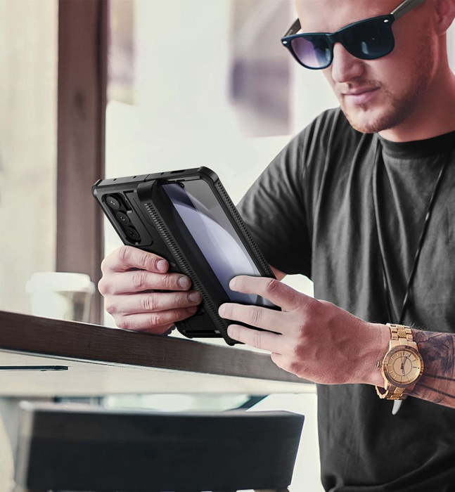 Cover Tech-Protect Kevlar Pro Pen Galaxy Z Fold 5 Nero Case