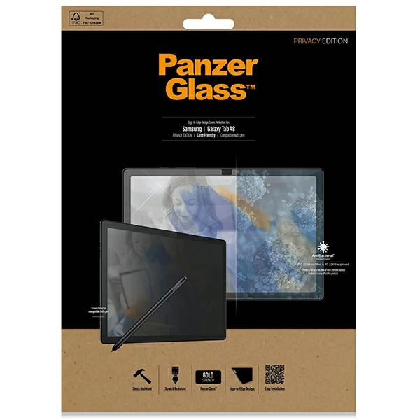PanzerGlass E2E Samsung Tab A8 Screen Protection Antibacerial Case Friendly P7288