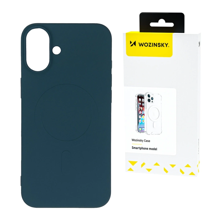 Wozinsky Liquid Silicone Case MagSafe for Samsung Galaxy S24 FE - Dark Blue