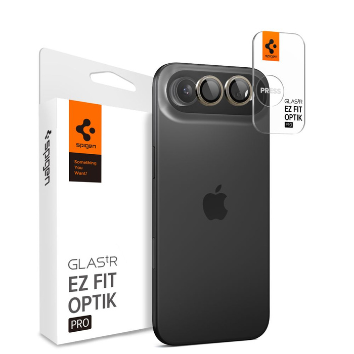 PROTECTOR DE CÁMARA Spigen OPTIK PRO GLASS.TR "EZ "FIT PROTECTOR DE CÁMARA 2-PACK IPhone AIR GOLD