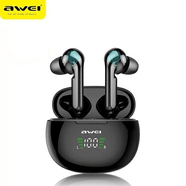  AWEI Bluetooth Wireless 5.0 T15P TWS Docking Station Negro