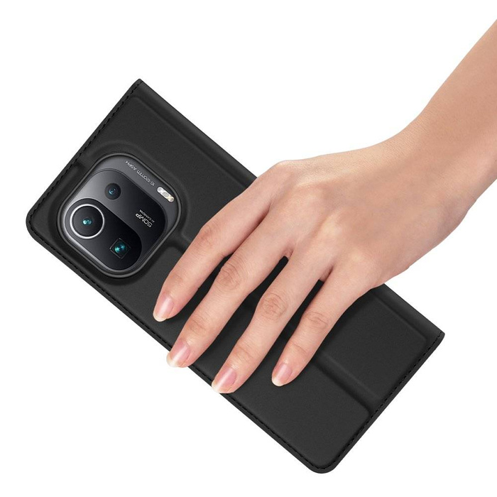 DUX DUCIS Skin Pro Holster Cover Flip Cover für Xiaomi Mi 11 Pro schwarz