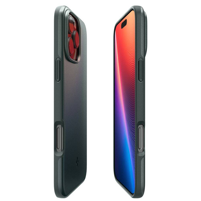 Funda Spigen Thin Fit Mag MagSafe IPhone 16 PRO ABYSS VERDE